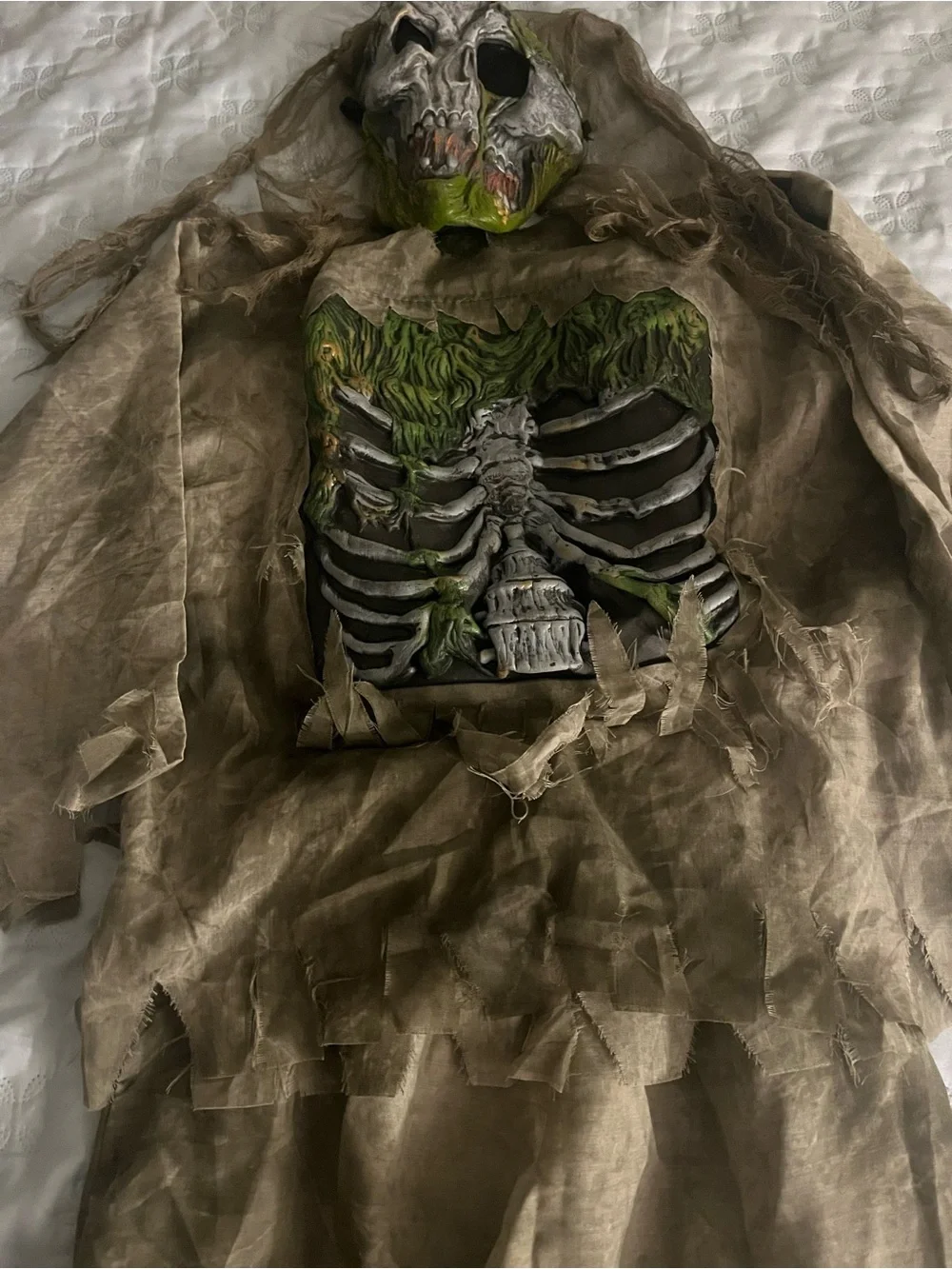 Spirit Brown and Green Zombie Hooded Kids Matching Set M(8-10)